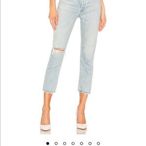 AGOLDE Riley High Rise Straight Crop